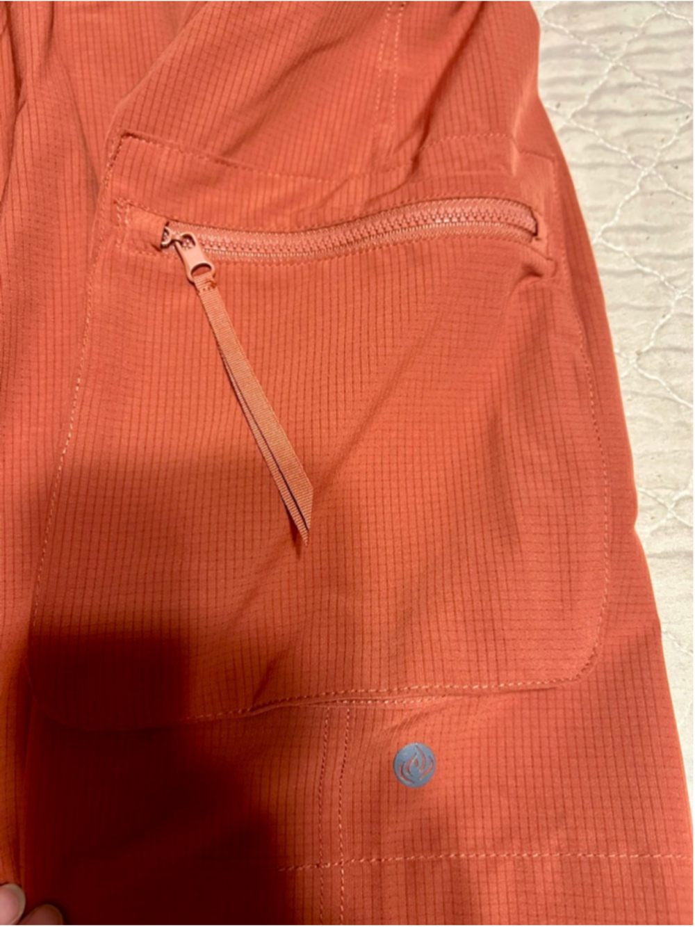 Apana Women's Orange Skort Skirt Shorts Size L Summer Yoga - Picture 3 of 7